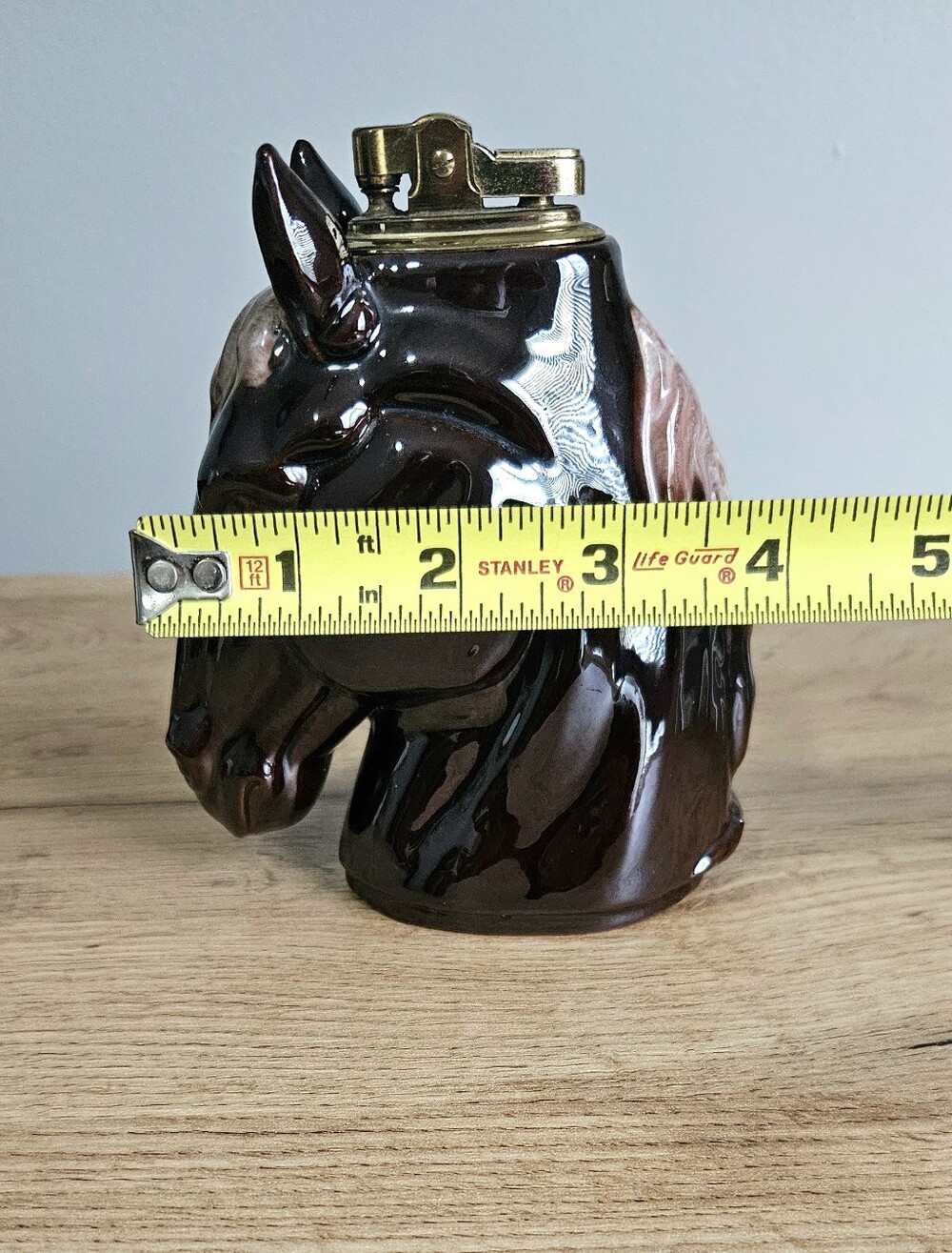 Vintage Mid Century Japan Ceramic Horse Head Barware Statue Decor As Is - Picture 14 of 14